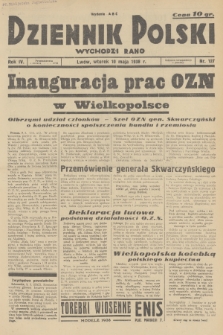 Dziennik Polski : wychodzi rano. R.4, 1938, nr 127
