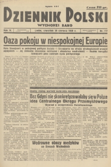 Dziennik Polski : wychodzi rano. R.4, 1938, nr 177