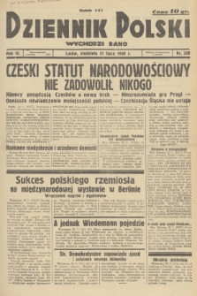 Dziennik Polski : wychodzi rano. R.4, 1938, nr 208