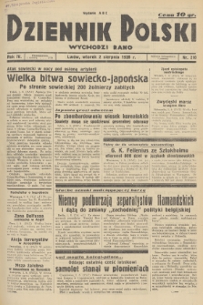 Dziennik Polski : wychodzi rano. R.4, 1938, nr 210