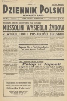 Dziennik Polski : wychodzi rano. R.4, 1938, nr 242