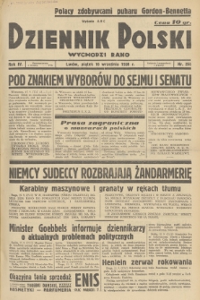 Dziennik Polski : wychodzi rano. R.4, 1938, nr 255