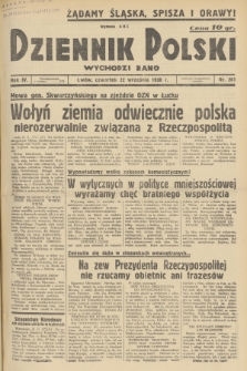 Dziennik Polski : wychodzi rano. R.4, 1938, nr 261