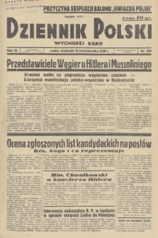 Dziennik Polski : wychodzi rano. R.4, 1938, nr 285