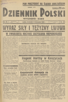 Dziennik Polski : wychodzi rano. R.4, 1938, nr 313