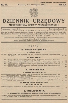 Dziennik Urzędowy Ministerstwa Spraw Wewnętrznych. 1937, nr 32