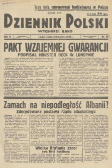 Dziennik Polski : wychodzi rano. R.5, 1939, nr 97