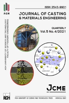 Journal of Casting & Materials Engineering : JCME. Vol. 5, 2021, no. 4