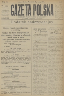 Gazeta Polska : dziennik polityczno-społeczny : dodatek nadzwyczajny. R.2, 1916, № 51 [i.e.52]