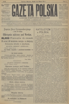 Gazeta Polska : dziennik polityczno-społeczny. R.2, 1916, № 61