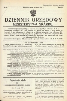 Dziennik Urzędowy Ministerstwa Skarbu. 1929, nr 8