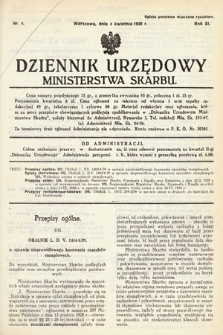 Dziennik Urzędowy Ministerstwa Skarbu. 1929, nr 9