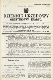 Dziennik Urzędowy Ministerstwa Skarbu. 1929, nr 12