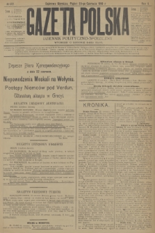 Gazeta Polska : dziennik polityczno-społeczny. R.2, 1916, № 172