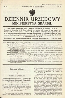 Dziennik Urzędowy Ministerstwa Skarbu. 1929, nr 16