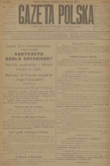 Gazeta Polska : dziennik polityczno-społeczny. R.2, 1916, № 244