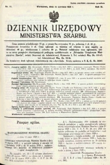 Dziennik Urzędowy Ministerstwa Skarbu. 1929, nr 17