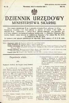 Dziennik Urzędowy Ministerstwa Skarbu. 1929, nr 26