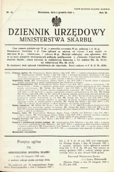 Dziennik Urzędowy Ministerstwa Skarbu. 1929, nr 33
