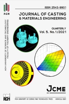 Journal of Casting & Materials Engineering : JCME. Vol. 5, 2021, no. 1