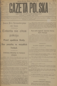 Gazeta Polska : dziennik polityczno-społeczny. R.3, 1917, № 1