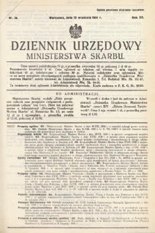 Dziennik Urzędowy Ministerstwa Skarbu. 1930, nr 26