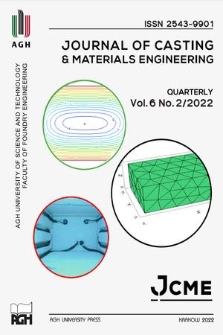Journal of Casting & Materials Engineering : JCME. Vol. 6, 2022, no. 2