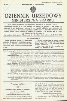 Dziennik Urzędowy Ministerstwa Skarbu. 1930, nr 35