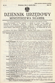 Dziennik Urzędowy Ministerstwa Skarbu. 1930, nr 36