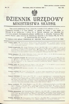 Dziennik Urzędowy Ministerstwa Skarbu. 1931, nr 12