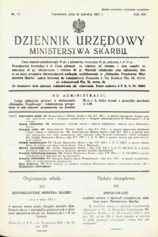 Dziennik Urzędowy Ministerstwa Skarbu. 1931, nr 17