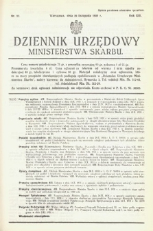 Dziennik Urzędowy Ministerstwa Skarbu. 1931, nr 32