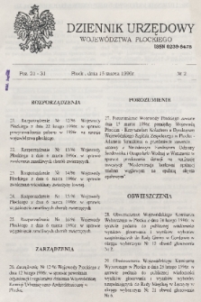 Dziennik Urzędowy Województwa Płockiego. 1996, nr 2