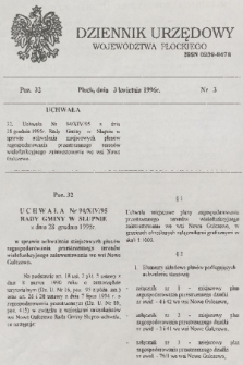 Dziennik Urzędowy Województwa Płockiego. 1996, nr 3