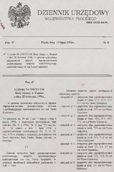 Dziennik Urzędowy Województwa Płockiego. 1996, nr 8