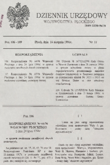 Dziennik Urzędowy Województwa Płockiego. 1996, nr 11