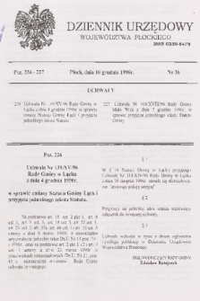 Dziennik Urzędowy Województwa Płockiego. 1996, nr 36