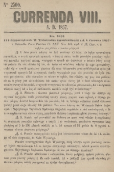 Currenda. 1857, kurenda 8