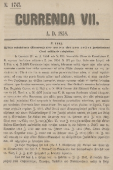 Currenda. 1858, kurenda 7