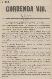 Currenda. 1858, kurenda 8