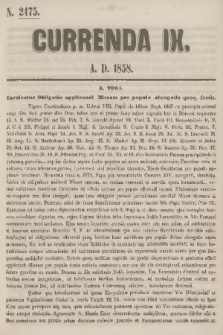 Currenda. 1858, kurenda 9