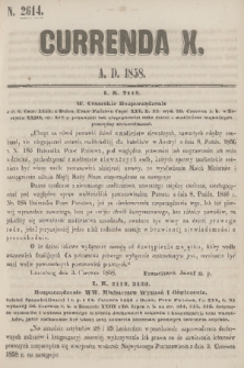 Currenda. 1858, kurenda 10