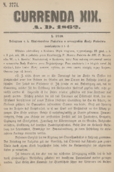Currenda. 1862, kurenda 19