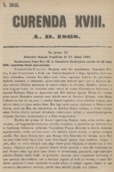 Currenda. 1868, kurenda 18