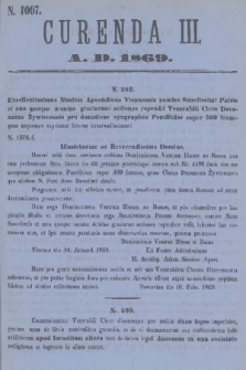 Currenda. 1869, kurenda 3