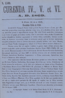 Currenda. 1869, kurenda 4, 5, 6