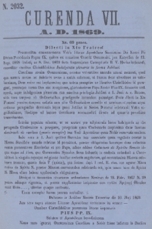 Currenda. 1869, kurenda 7