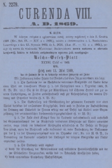 Currenda. 1869, kurenda 8