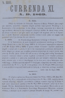 Currenda. 1869, kurenda 11