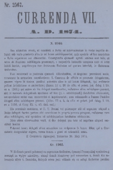 Currenda. 1874, kurenda 7